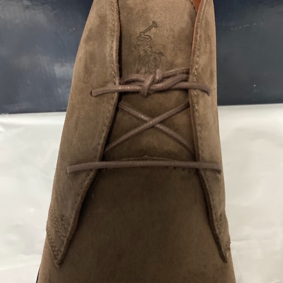 POLO RALPH LAUREN MARLOW BROWN SUEDE CHUKKA BOOTS - Picture 7 of 8